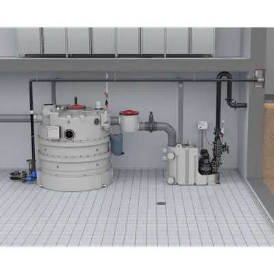 S&eacute;parateur de graisse LipuJet-P-RB, mod&egrave;le de base