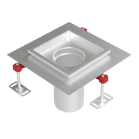 Raccordo 200 x 200 per ClassicPoint con flangia adesiva 50mm  