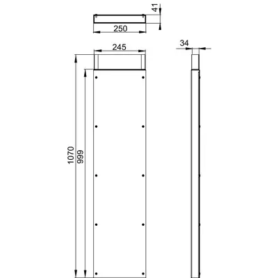Conduit plat DN 70 / DN 100