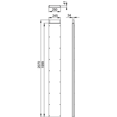 Conduit plat DN 70 / DN 100