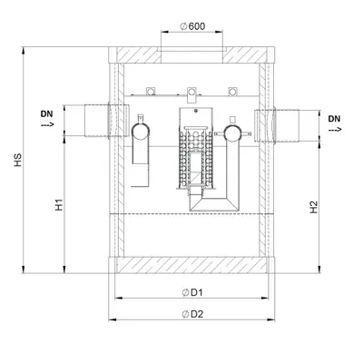 Oleopater-C-Bypass con volume raccolta fanghi