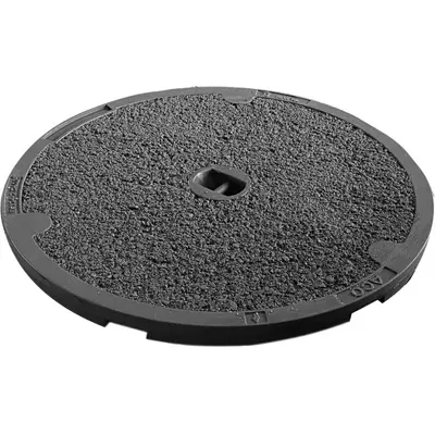 Dispositif de fermeture classe D 400, avec socle en b&eacute;ton, avec couvercle Street Top, r&eacute;glable NIVOPLAN, DN 600