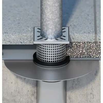 Support de grille avec ouverture perfor&eacute;e