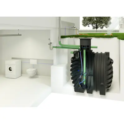 Rain4me Komplettset Haus & Garten Compact Zisterne