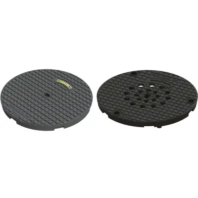 Schachtabdeckung Klasse E 600 Vollguss ACO Classic Top mit Flanschfussrahmen, NW 600