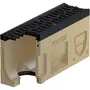 Monoblock PD 100 V Revisionselement mit Gussrost mit Lippenlabyrinthdichtung DN 100 natur / anthrazitschwarz
