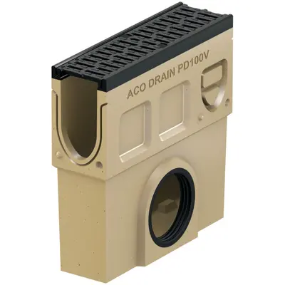 Monoblock PD 100 V Pozzetto di scarico con secchiio in plastica DN 100 con guarnizione a labbro