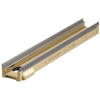 Multiline V 100 Caniveau petite hauteur avec joint  à lèvre pour sortie verticale DN 100