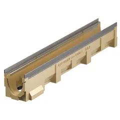 Multiline V 100 Corpo di canaletta con guarnizione a labbro per collegamento verticale DN 100