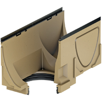 Multiline V 400 Corpo di canaletta con guarnizione a labbro per collegamento verticale DN 400