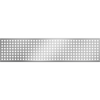 Grille perforée pour rehausse de drainage de façade, acier inoxydable
