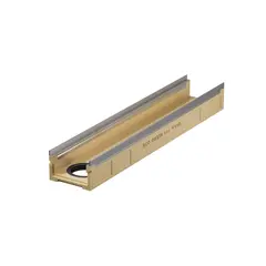 Multiline FL V 150 Canaletto a basso spessore cm con guarnizione a labbro per collegamento verticale DN 100, telaio acciaio zincato / acciaio inox / g