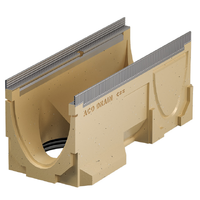 Multiline V 150 Corps de caniveau avec joint à lèvre pour raccord étanche vertical DN 150 et sorties préformées latérales