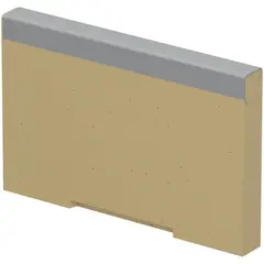 Kombistirnwand f&uuml;r Flachrinne V 150