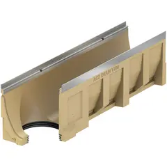 Multiline V 300 Corpo di canaletta con guarnizione a labbro per collegamento verticale DN 200