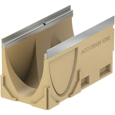 Multiline V 300 Corpo del canaletta con preforma verticale e laterale DN 200