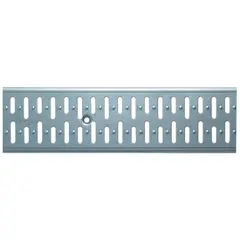 Grille &agrave; fentes en acier inox 