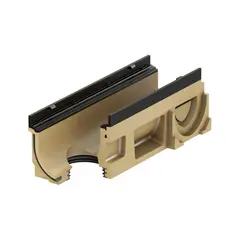 Swissdrain SD 100 avec joint &agrave; l&egrave;vre pour raccord &eacute;tanche vertical DN 100 et sorties pr&eacute;form&eacute;es lat&eacute;rales