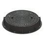 Chiusino per pozzetto classe D 400 ghisa a tenuta dell'acqua meteorica  e ionodore, DN 600