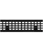 Grille passerelle longitudinale en fonte KTL DN 100 pour Swissdrain SD 100