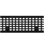 Grille passerelle longitudinale en fonte KTL pour Swissdrain 150