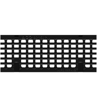 Grille passerelle longitudinale en fonte KTL pour Swissdrain 150