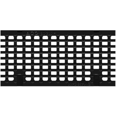 Grille passerelle longitudinale en fonte KTL pour Swissdrain 200