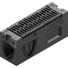 El&eacute;ment de revision RD 150 V avec grille en fonte GGG avec joint &agrave; l&egrave;vre pour sortie verticale DN 100