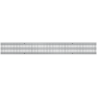 Grille passerelle longitud. DN 200