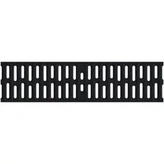 Grille en matière synthétique noire NW 100 