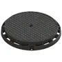 Schachtabdeckung Klasse E 600 Vollguss ACO Classic Top mit Flanschfussrahmen, NW 600