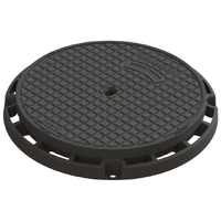Schachtabdeckung Klasse E 600 Vollguss ACO Classic Top mit Flanschfussrahmen, NW 600