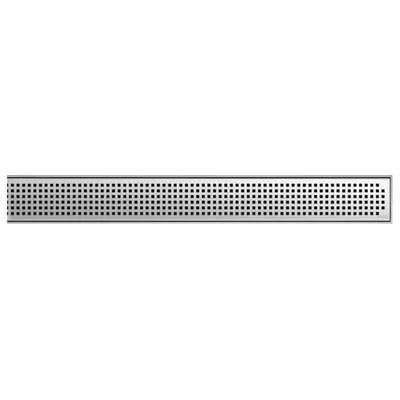 Grille Quadrato, fori 8 x 8 mm pour caniveaux &agrave; profil 