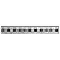 Grille Quadrato, fori 8 x 8 mm pour caniveaux à profil 