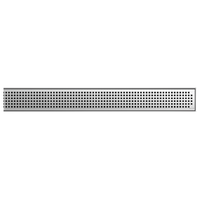 Grille Quadrato, fori 8 x 8 mm pour caniveaux à profil 