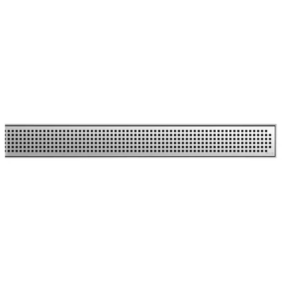 Grille Quadrato, fori 8 x 8 mm pour caniveaux à profil 