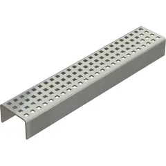 Griglia Quadrato per canaletto per balconi in acciaio inox