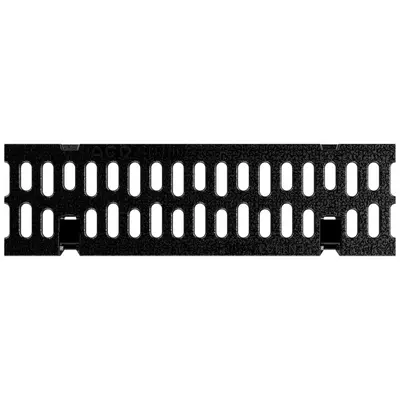 Grille en fonte Microgrip rev&ecirc;tement KTL, pour Swissdrain NW 100