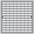 Grille longitudinale profilée B 125 en acier zingué