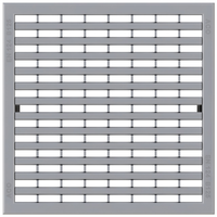 Grille longitudinale profilée B 125 en acier zingué