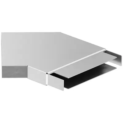 Angle de 45&deg; par rapport au canal plat
