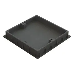 Couvercle classe 250 kN et 400 kN en fonte &agrave; remplissage carr&eacute; &agrave; carreler 600 x 600