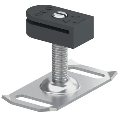 Fit in R&eacute;glable en hauteur, acier inoxydable pour ACO Frameline