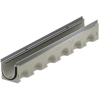 Multiline Seal in V 100 Corps de caniveau sans pente int&eacute;gr&eacute;e