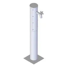 Versorgungss&auml;ule rund &oslash;104 mm ohne Elektroanschluss