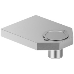 Raccord de sortie pour canal plat