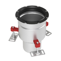 CleanPoint 1.4404 en plusieurs parties, vertical, avec bord de maintien