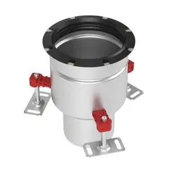 CleanPoint 1.4404 en plusieurs parties, vertical, avec bord de maintien