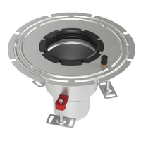 CleanPoint 1.4404, multipezzo, verticale, con flangia adesiva