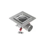 CleanPoint 1.4404, monobloc sans siphon, corps d'avaloir horizontal DN 70 - DN 100, avec bride de collage